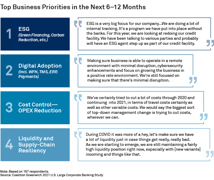 Top Business Priorities in the Next 6-12 Months