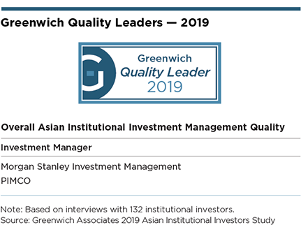 Greenwich Quality Leaders - 2019 Overall Asian Institutional Investment Management Quality